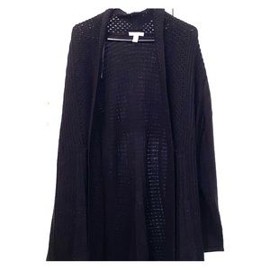 Black cardigan